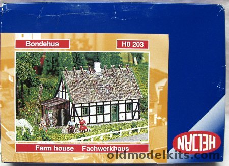 Heljan HO Farm House  - HO Scale Building, 203 plastic model kit